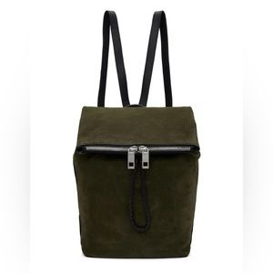 Rag and Bone green suede loaner backpack
